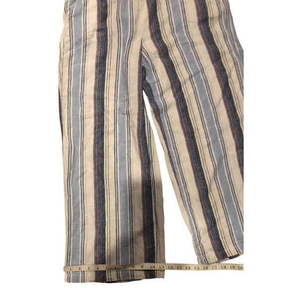 D Jeans Definitions by Lagenlook Boho Striped Linen Blend Pant a stylish and ver - Picture 7 of 12